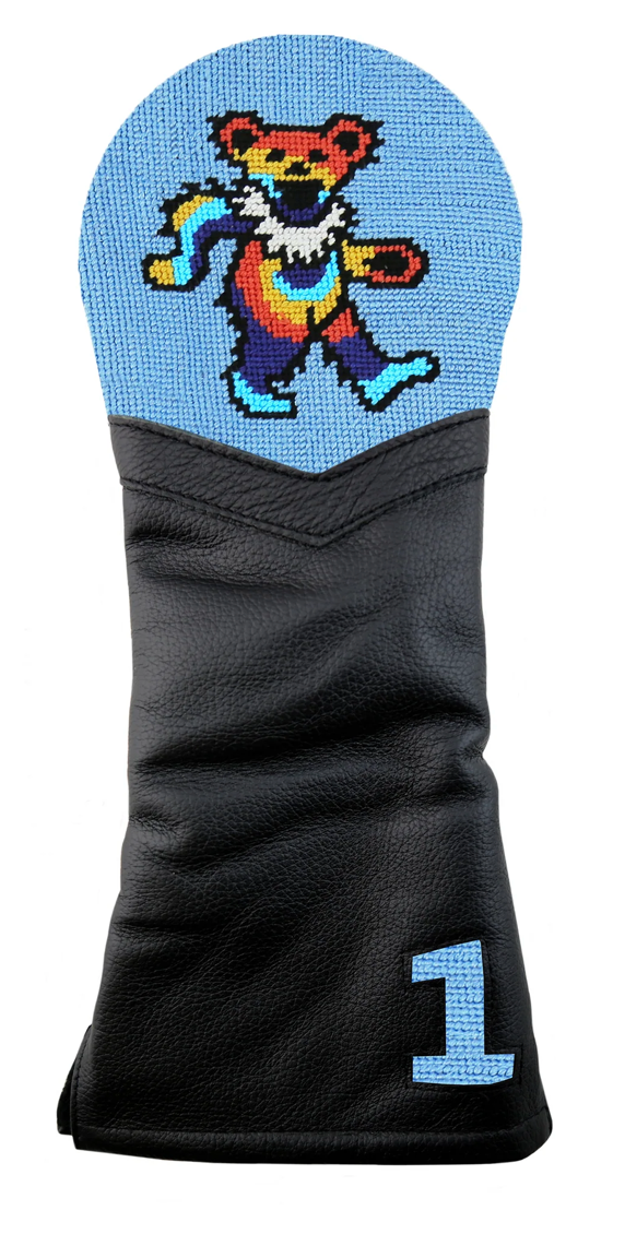 SB Dancing Bears Tie Dye Driver Head Cover LiGHT BLUE/BLACK