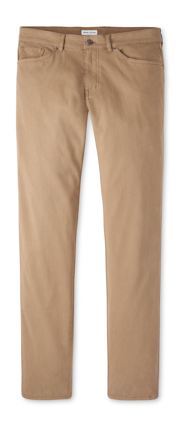 Peter Millar Signature Sateen Five-Pocket Pant - RYE