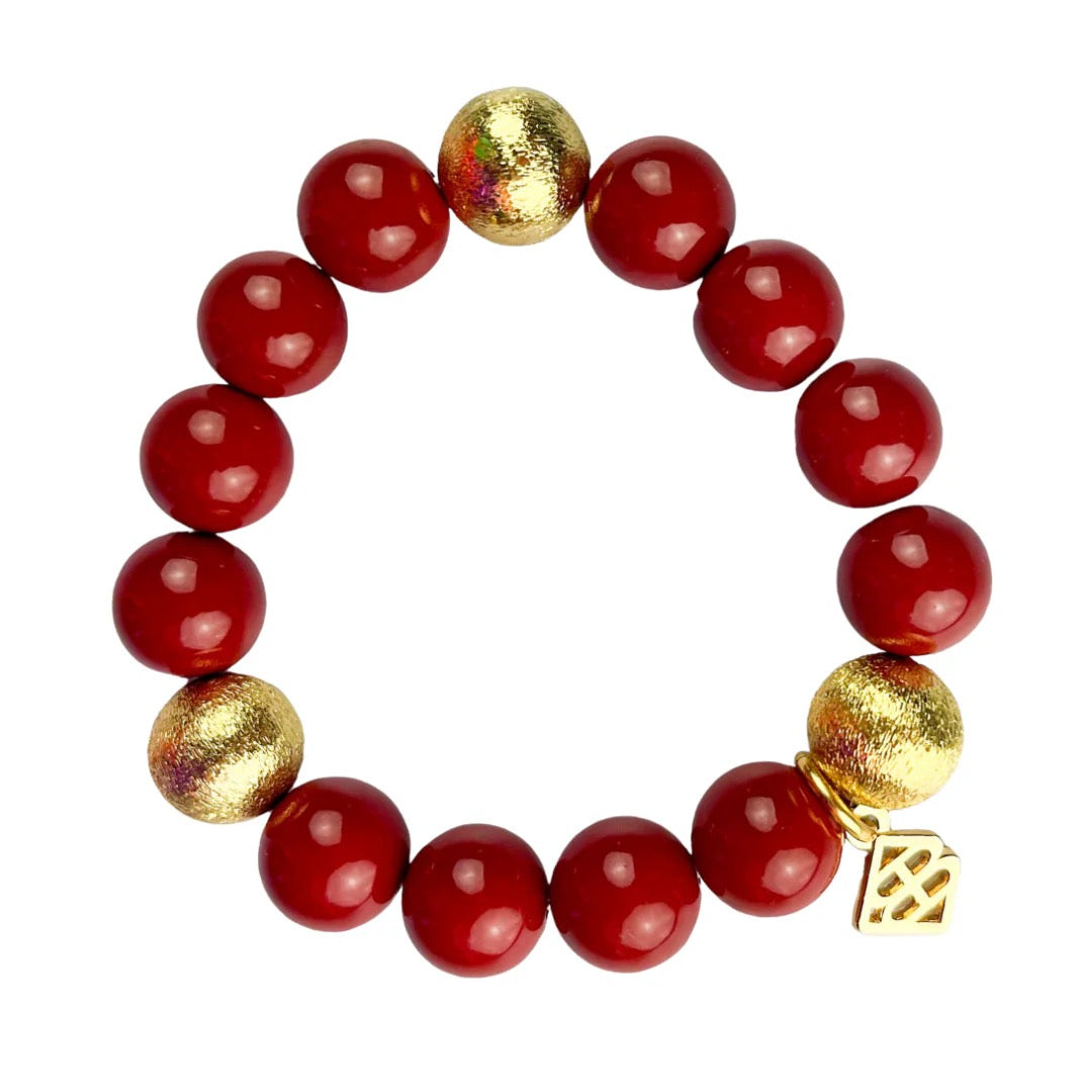 Brianna Cannon Beaded Brianna Bracelet - CRIMSON