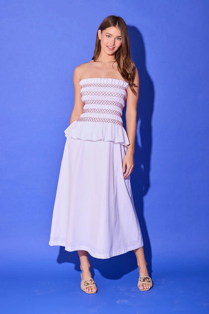 Alden Adair Caroline Dress - BRIGHT WHITE