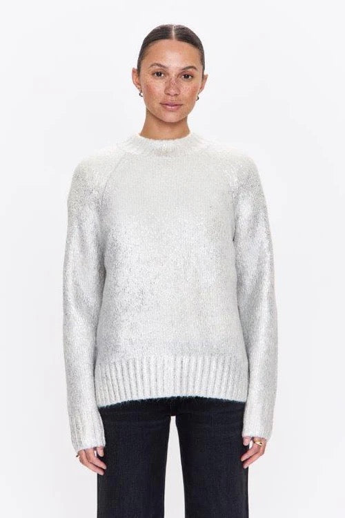 Pistola Ilana Metallic Sweater - SILVER FROST