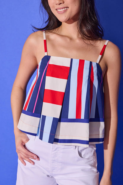 Alden Adair Reed Top - MARITIME STRIPE