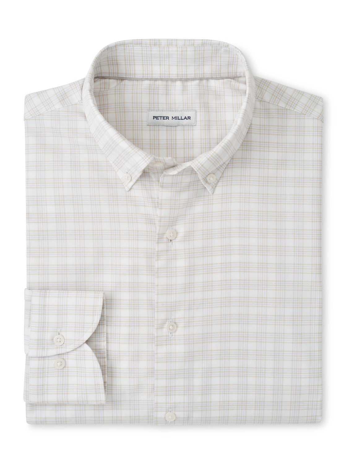 Peter Millar Douglas Crown Lite Cotton-Stretch Sport Shirt - TRUFFLE