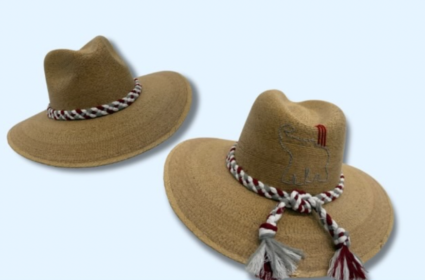 Tipsy Threads Alabama Elephant Hat - NATURAL PALM