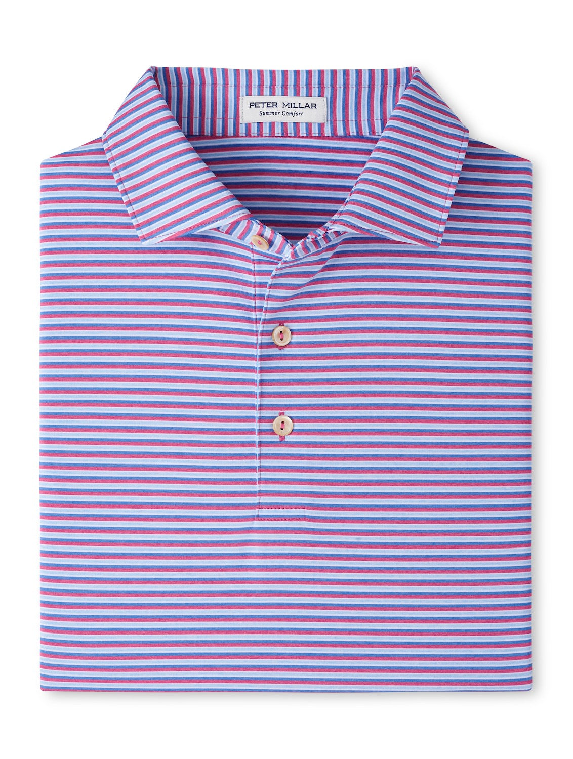 Peter Millar Lenway Performance Jersey Polo - ROSEWOOD