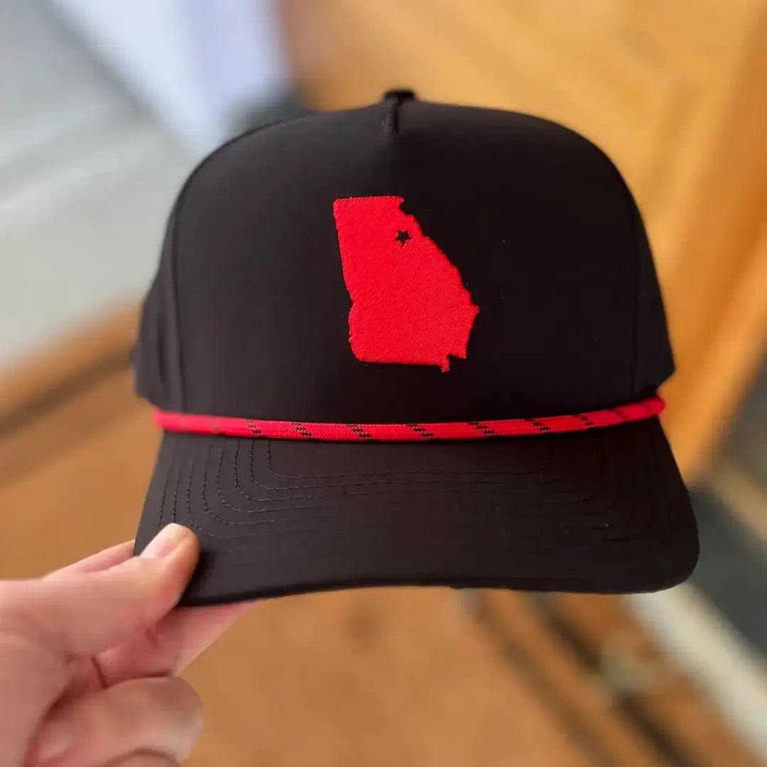 HBR State Of Georgia Hat BLACK - OS