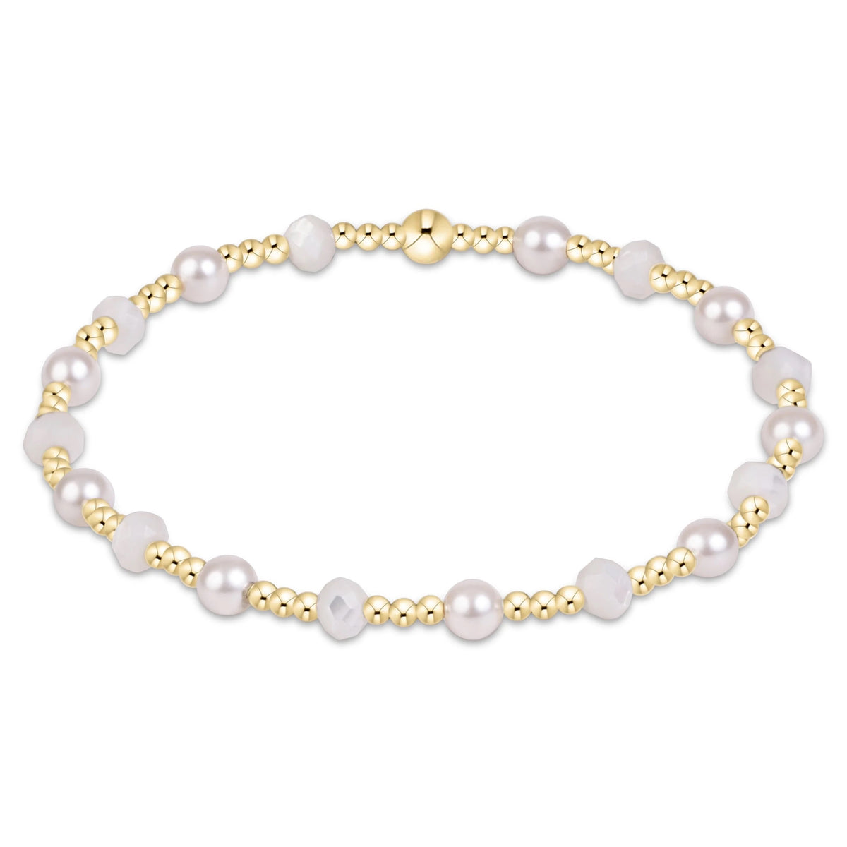 enewton Sincerity Gemstone & Pearl 4mm Bracelet - MOTHER OF PEARL