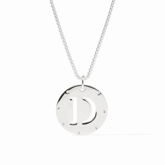 JV Monogram Pendant 'D' SILVER