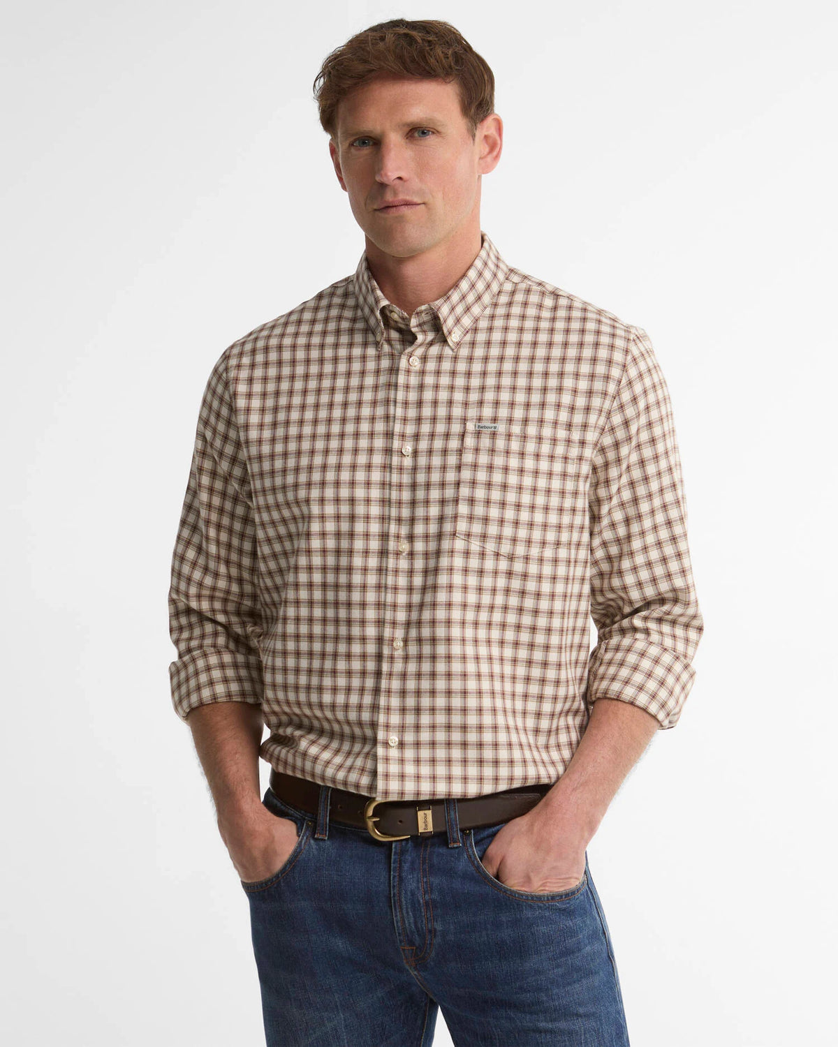 BA Cliff Long-Sleeved Shirt DARK BORDEAUX