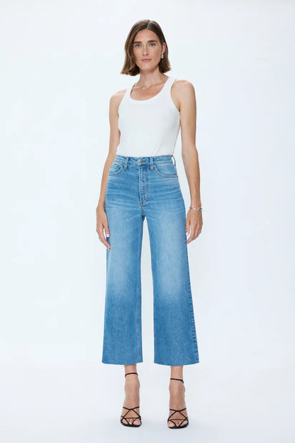 Pistola Lana Crop High Rise Ultra Wide Leg - WILD HEART