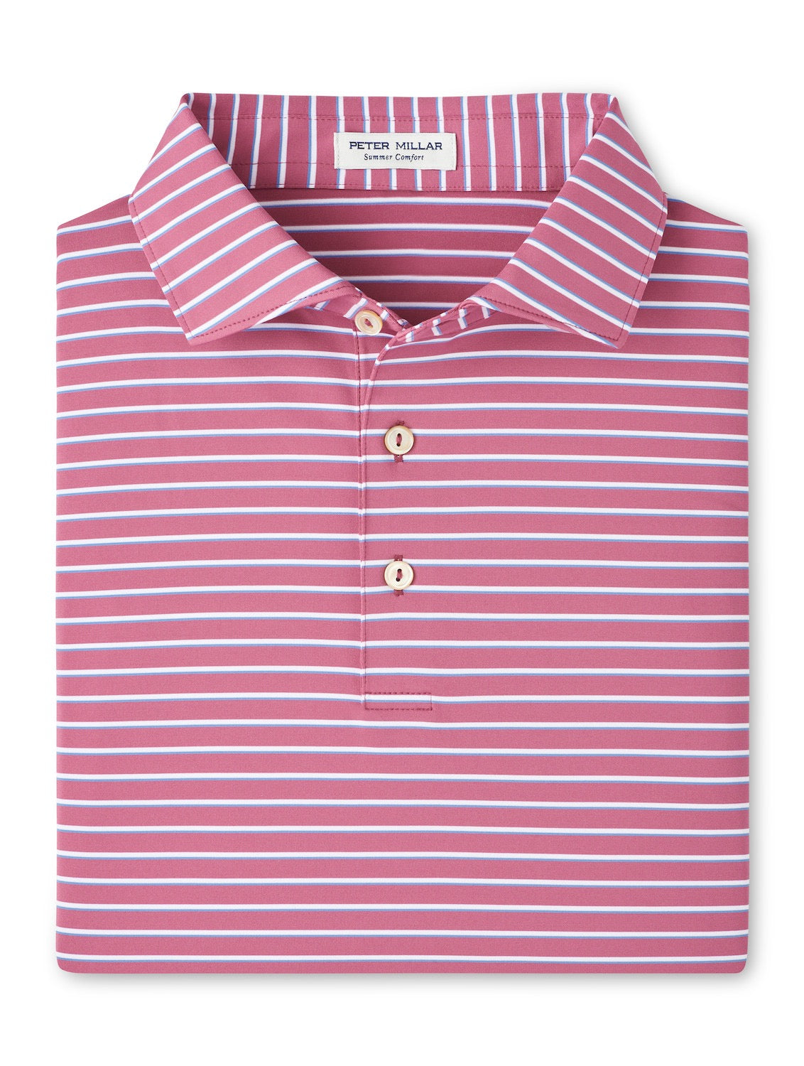 Peter Millar Dunnes Performance Jersey Polo - ROSEWOOD