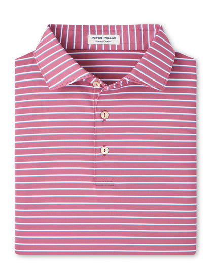 Peter Millar Dunnes Performance Jersey Polo - ROSEWOOD