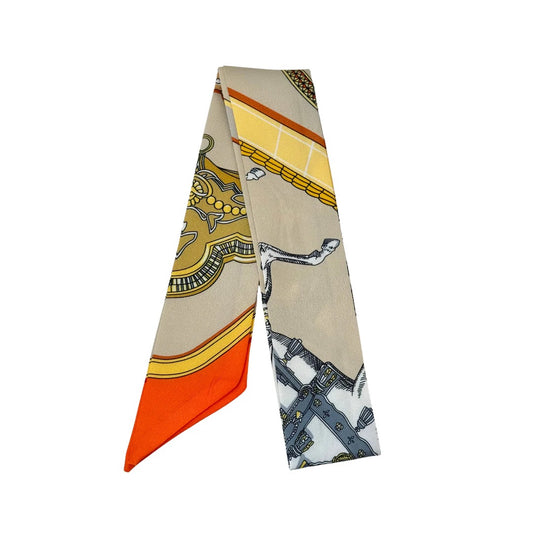 GF Equestrian Chain & Rope Print ORANGE