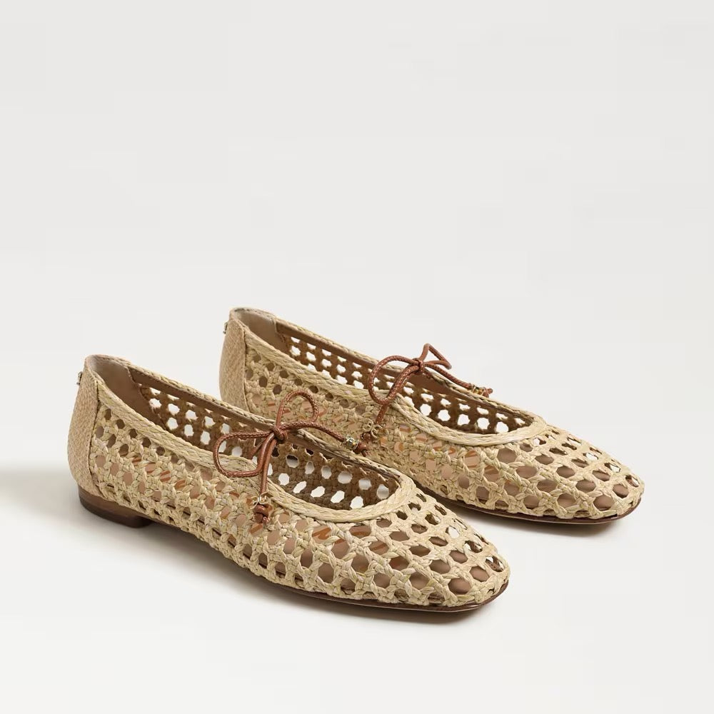 Sam Edelman Marcie Ballet Flat - BLEACHED BEECHWOOD/SADDLE
