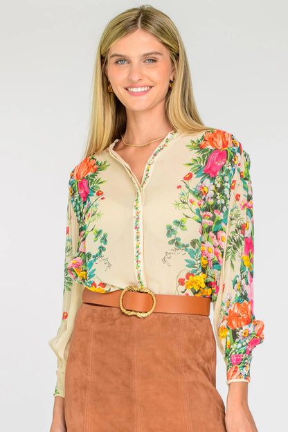 Elizabeth James Emily Top - CENTERPIECE IVORY