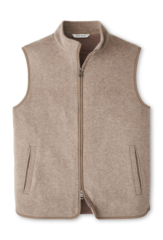 Peter Millar Crown Flex Merino Vest - GRAIN