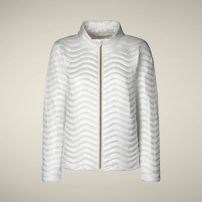 SAVE THE DUCK Pearl Puffer Jacket - OFF WHITE