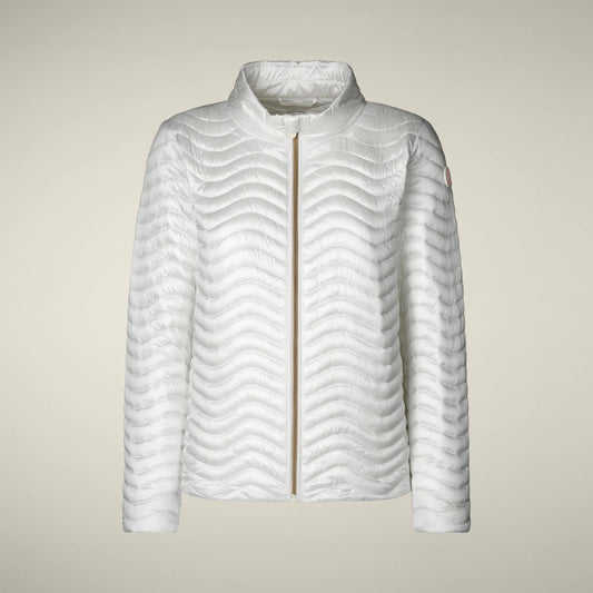 SAVE THE DUCK Pearl Puffer Jacket - OFF WHITE