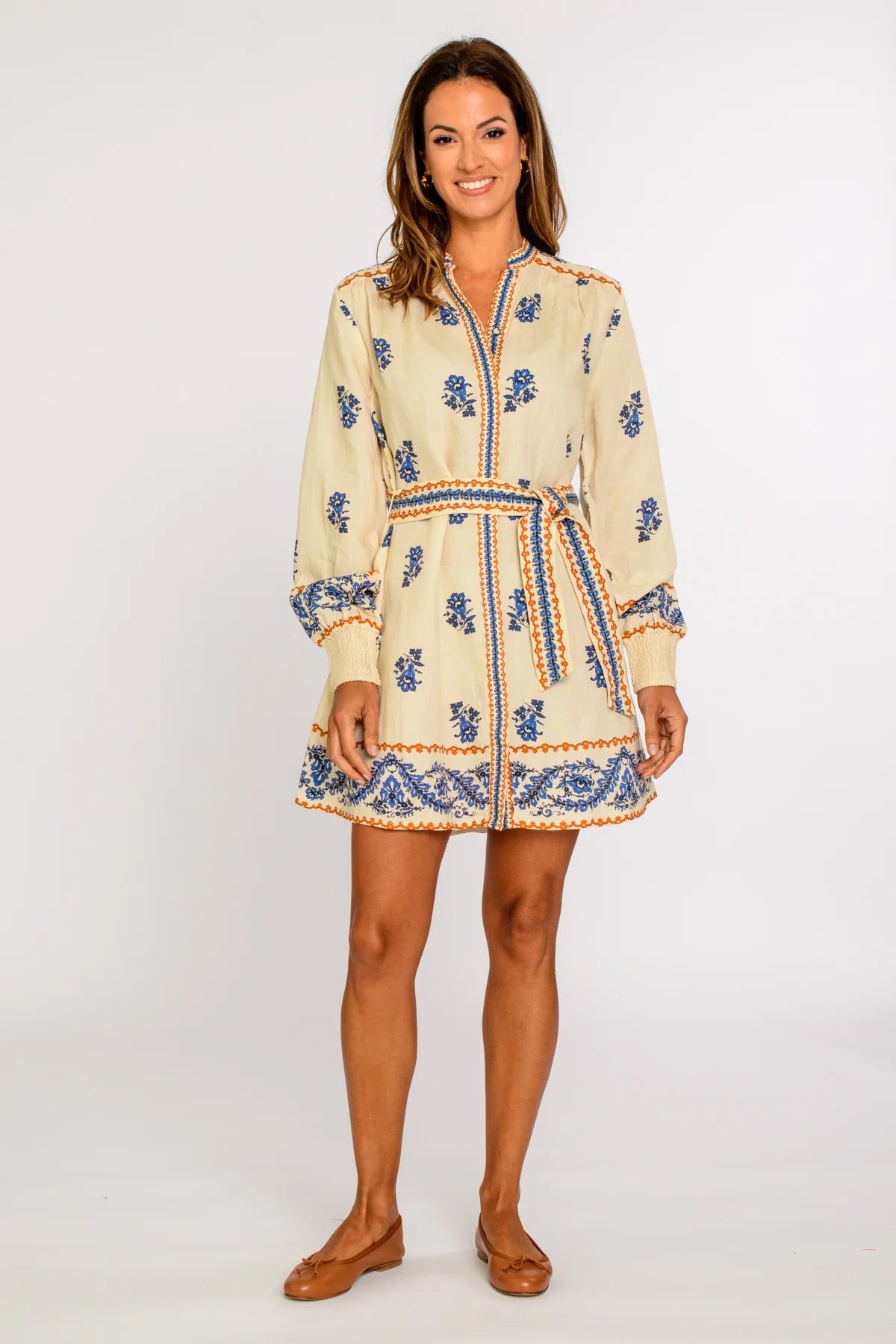 Elizabeth James Tara Dress - HANDKERCHIEF IVORY