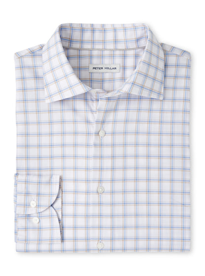 Peter Millar Lenox Crown Lite Cotton-Stretch Sport Shirt - WHITE