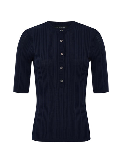 SA Air of Ease Half Sleeve Tee NAVY BLAZER