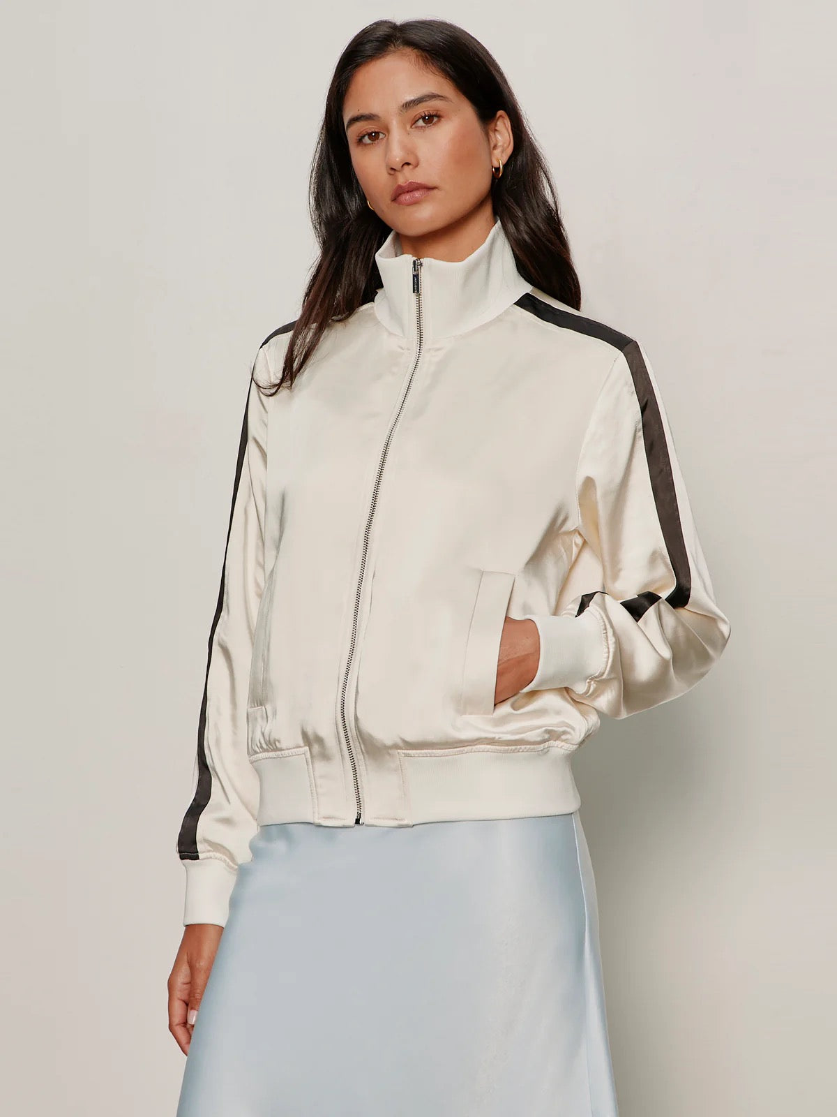 SA Satin Track Jacket COLLAGEN