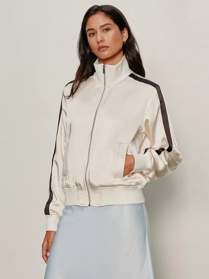 SA Satin Track Jacket COLLAGEN