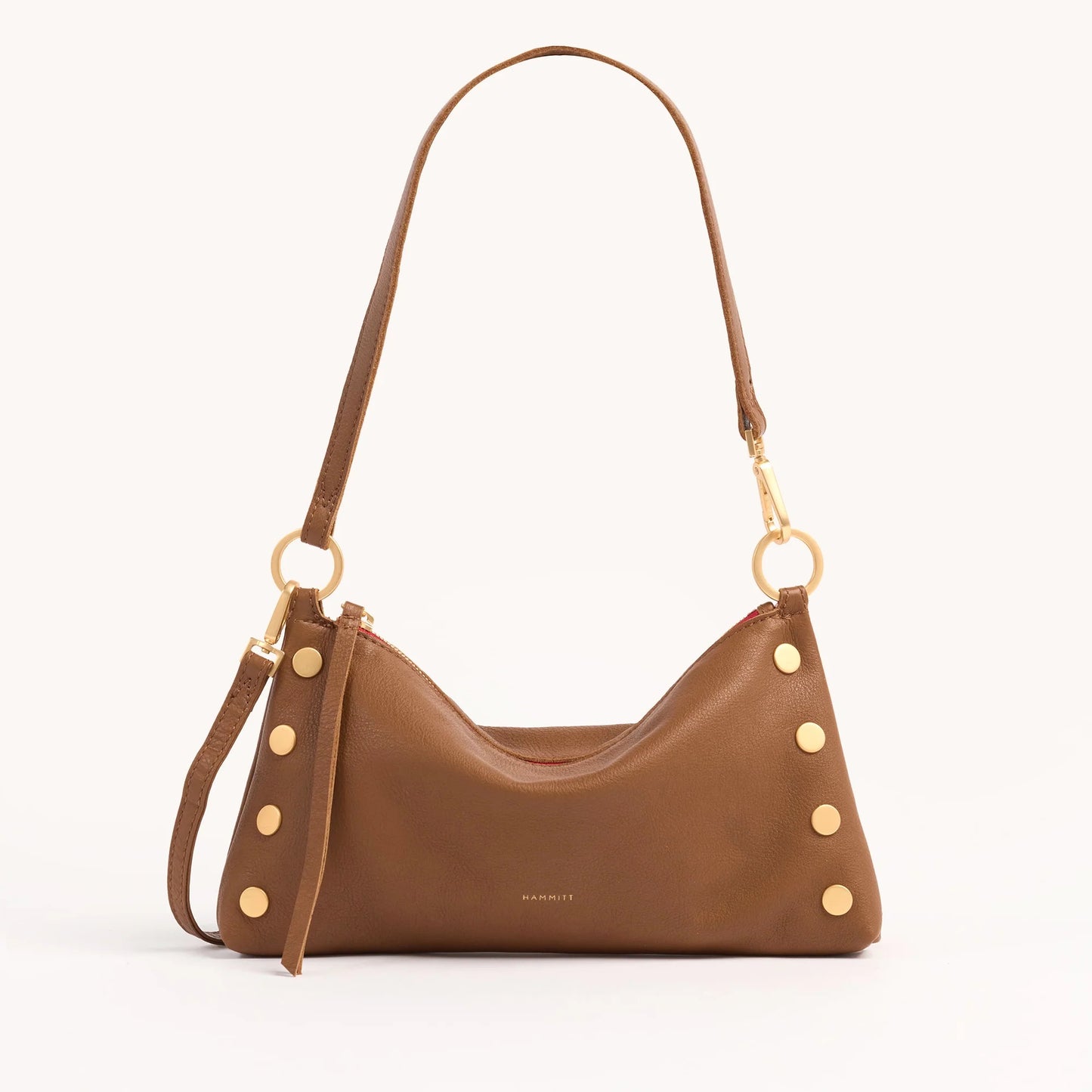 Hammitt Kyle - MAHOGANY PEBBLE/BRUSHED GOLD RED ZIP