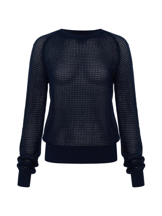 SA Soleil Open Stitch Sweater NAVY BLAZER
