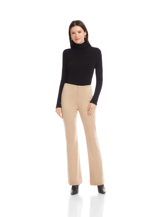 Fifteen Twenty Molly Bootcut Pants - ALMOND