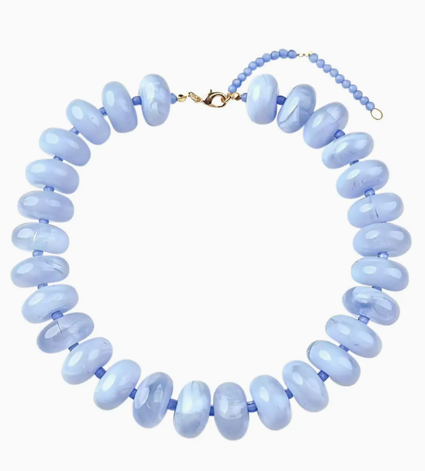 GE Bailey Beaded Necklace LIGHT BLUE