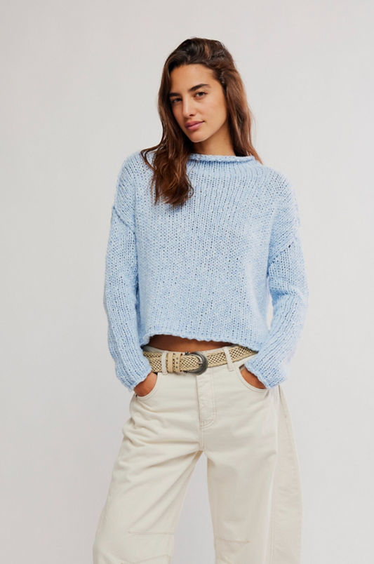 Free People Opal Sweater - CASHMERE BLUE