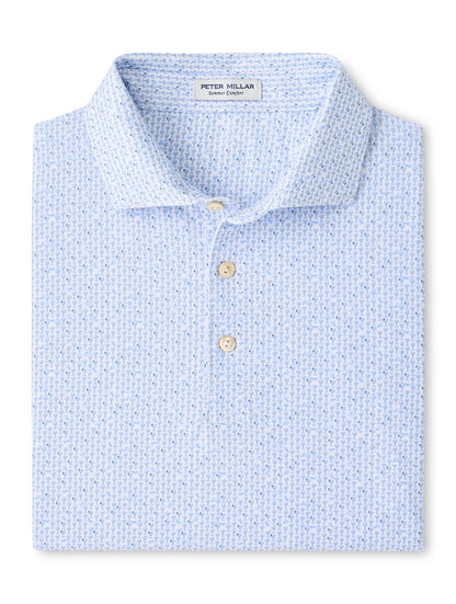 Peter Millar Paper Plane Performance Jersey Polo - WHITE