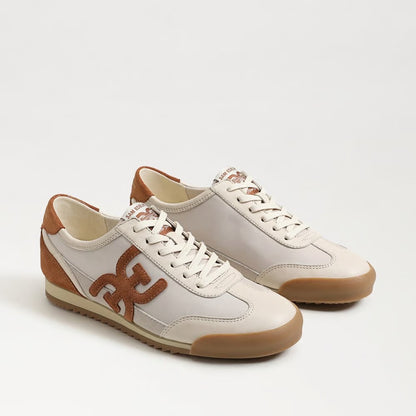 Sam Edelman Ivey Lace Up Sneaker - MODERN IVORY/FRONTIER BROWN
