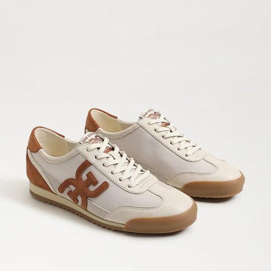 Sam Edelman Ivey Lace Up Sneaker - MODERN IVORY/FRONTIER BROWN