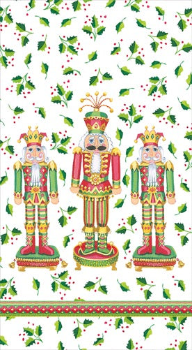 CAS Nutcracker Christmas Guest Towels WHITE