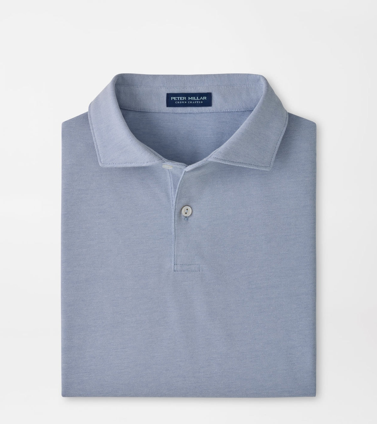 Peter Millar Crown Crafted Albatross Cotton-Blend Pique Polo - WINDY BLUE