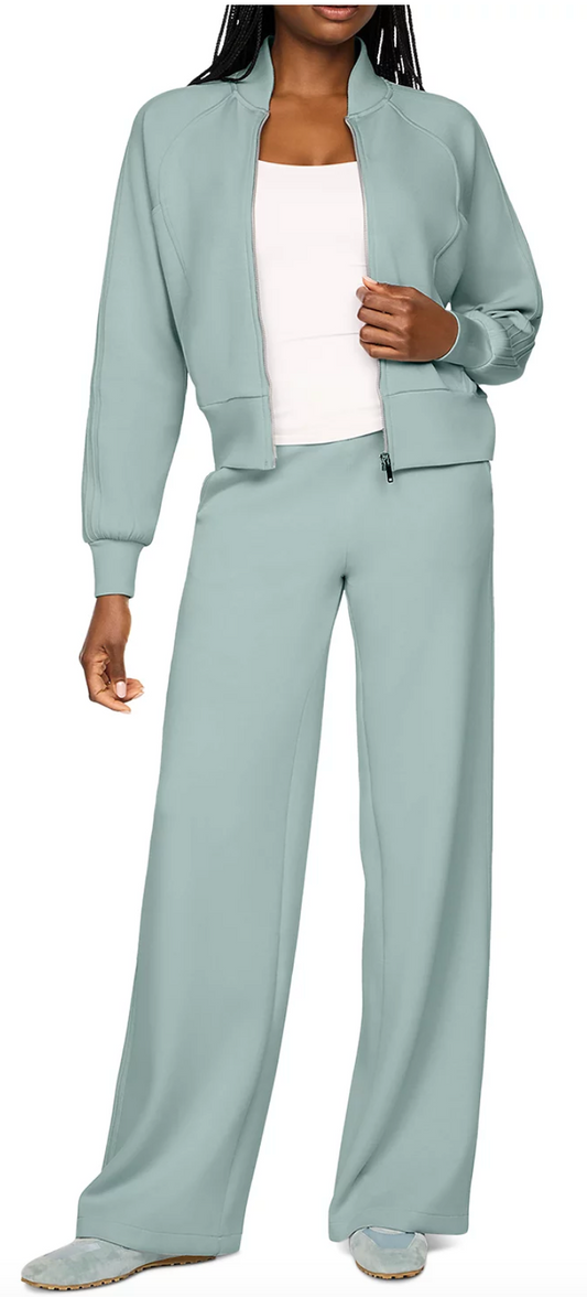 SPANX AirEssentials Pintuck Wide Leg Pant - DEW