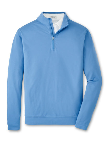 Peter Millar Perth Cross-Hatch Performance Quarter-Zip - EVENING TIDE