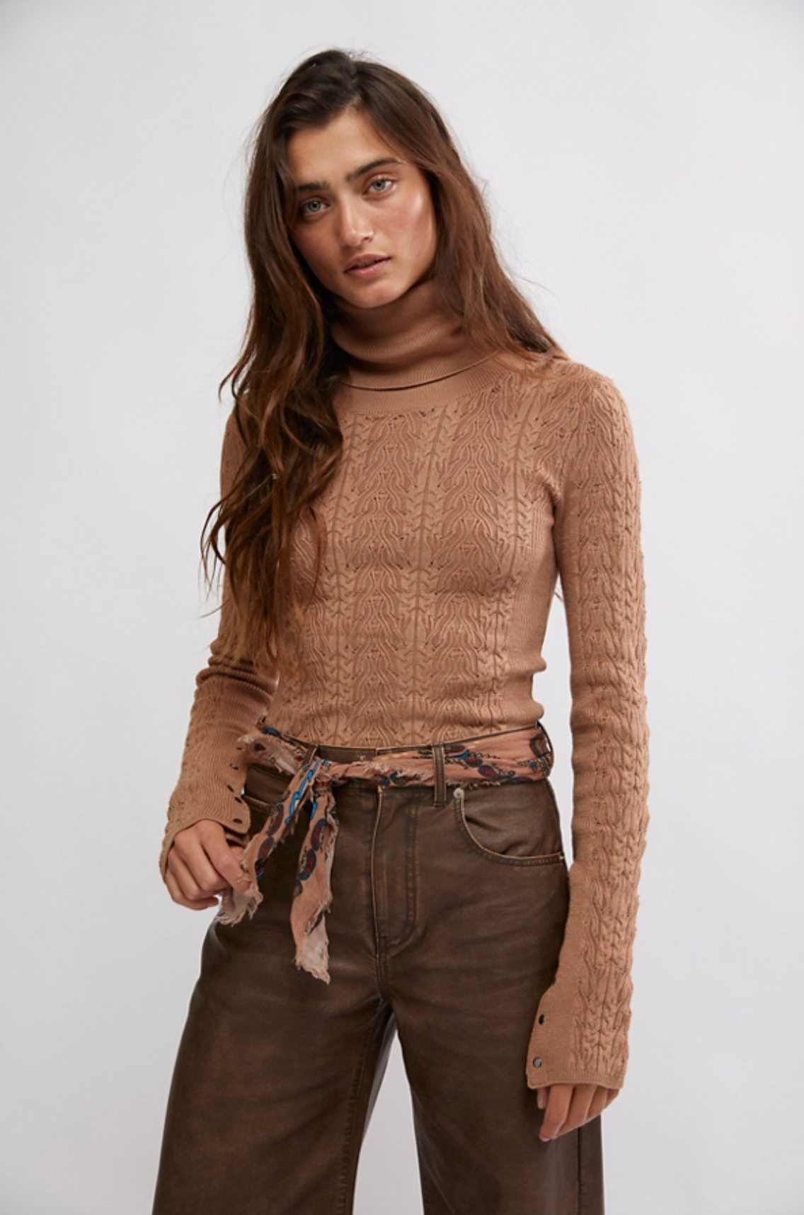 FP Maddie Turtleneck CAFE LATTE