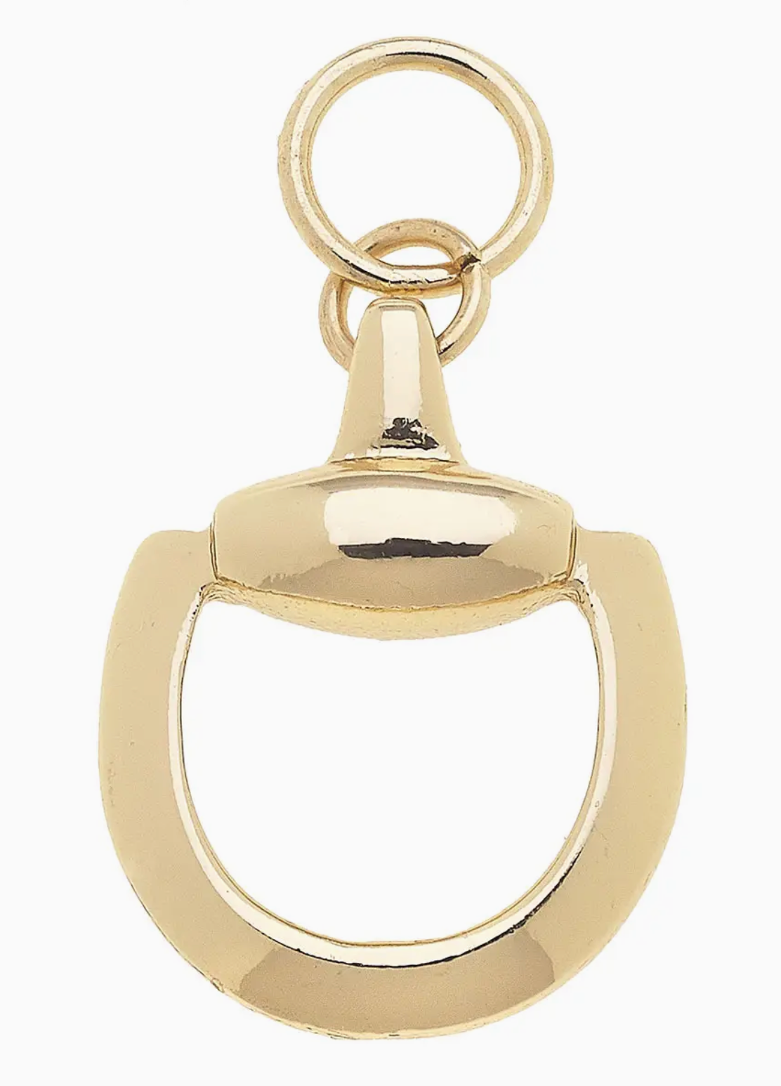 CS Horsebit Shiny Gold Charm