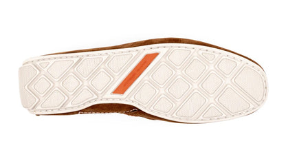 MD Water Repellent Nubuck Leather Bermuda Braided Bit - BARK