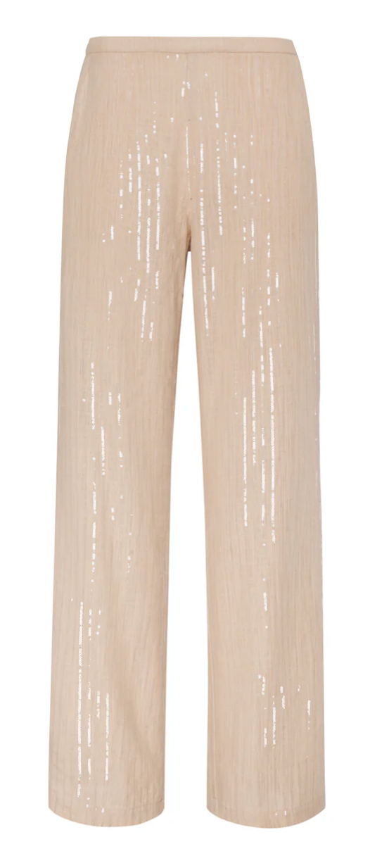 Sanctuary Coastal Pant - SAND SEQUIN STRIPE
