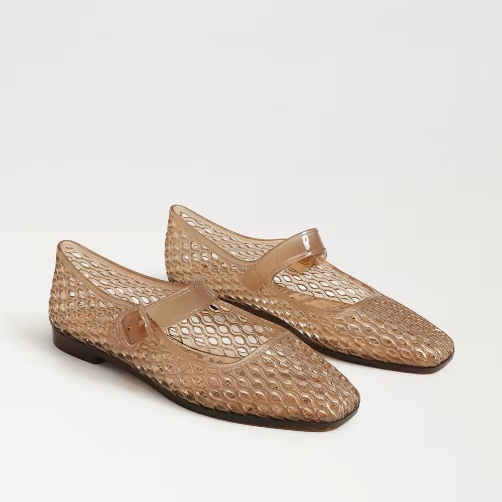 Sam Edelman Michaela Jelly Mary Jane Flat - TRANSPARENT BROWN