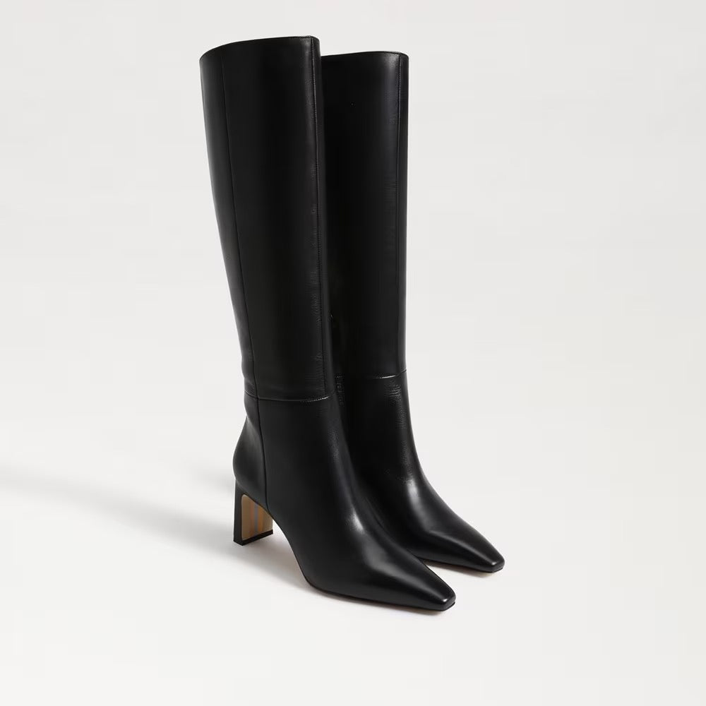 Sam Edelman Sylvia Knee High Boot - BLACK LEATHER