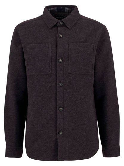 Barbour Marlow Wool Tailored Overshirt - DARK OAK