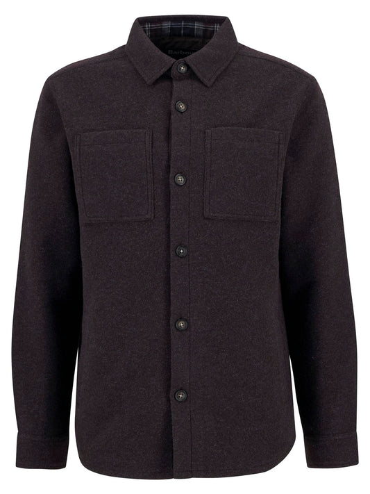 Barbour Marlow Wool Tailored Overshirt - DARK OAK