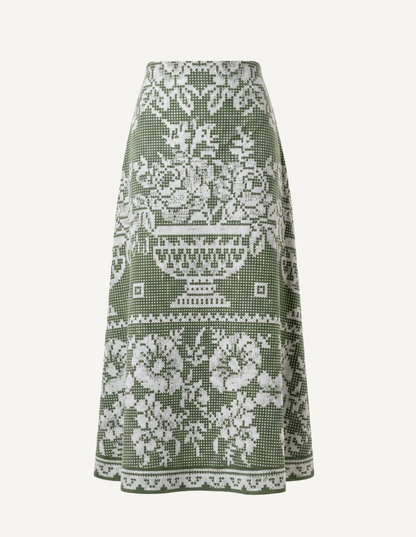Cleobella Jasmine Ankle Skirt - VERDANT FLIGHT