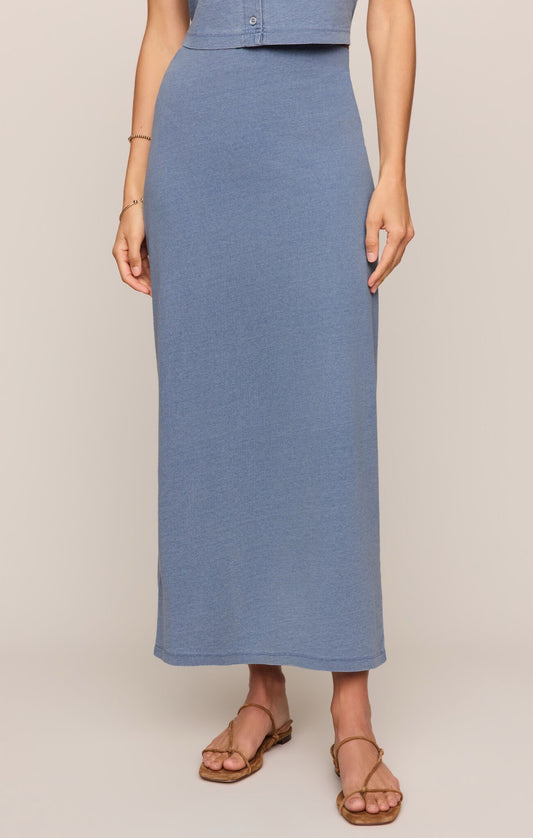 ZS Gail Jersey Denim Midi Skirt SANTORINI INDIGO