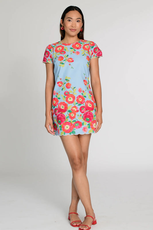 Elizabeth James Louisa Dress - POPPY PATCH BLUEBERRY